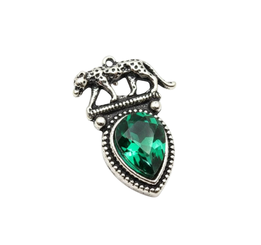 Regal Aura Earrings - Close-up view of premium artificial jewellery