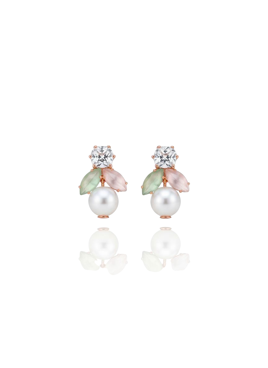 Golden Harmony Earrings - Close-up view