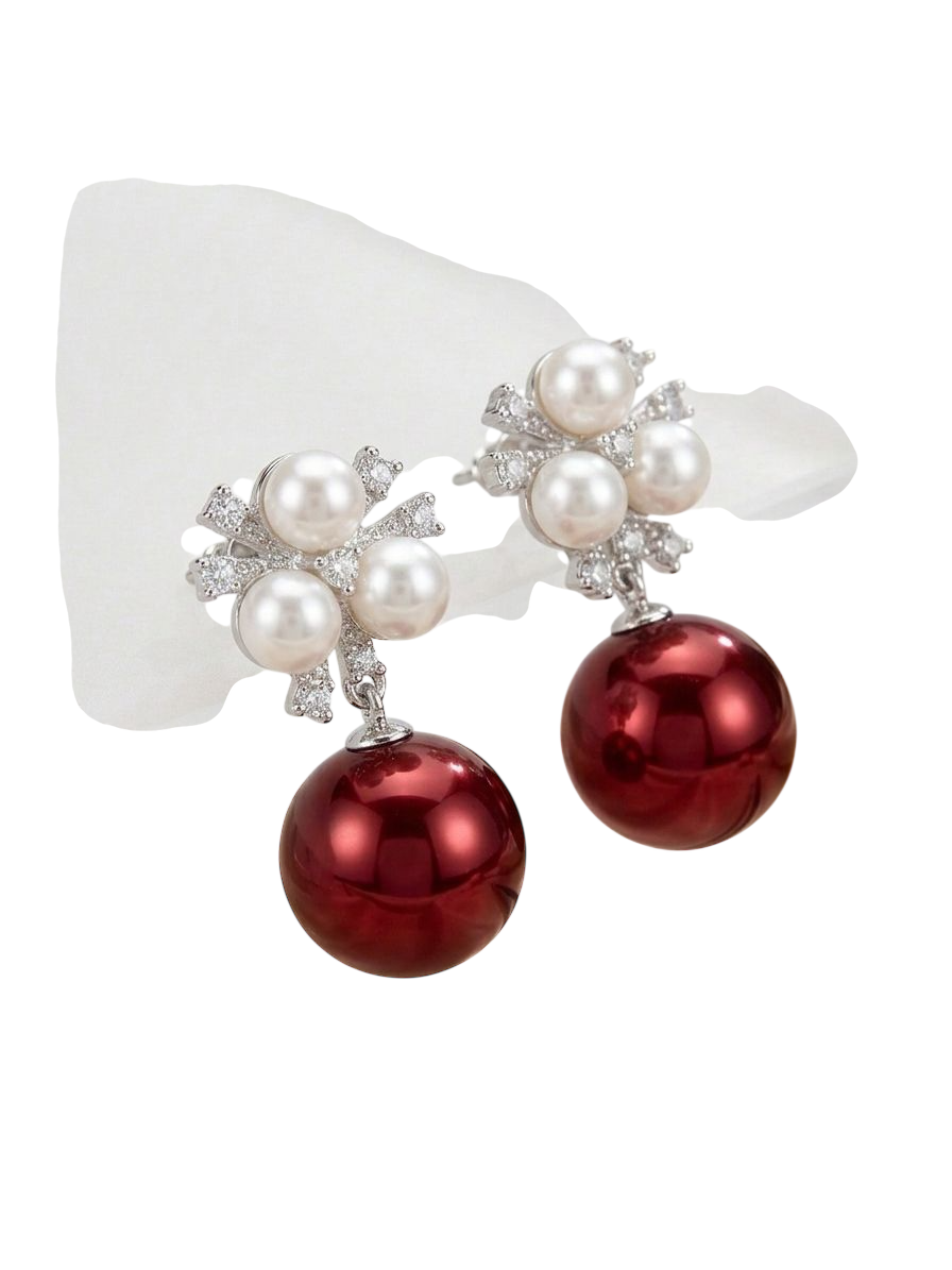 Water Edge Earrings - Close-up view