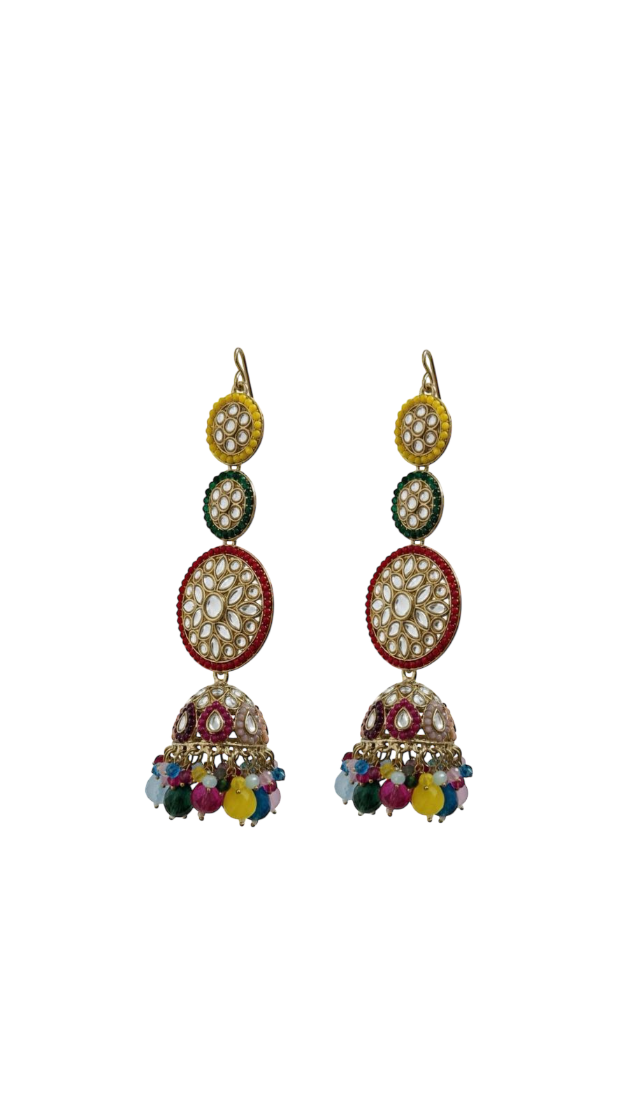 Verdant Breeze Earrings - Close-up view